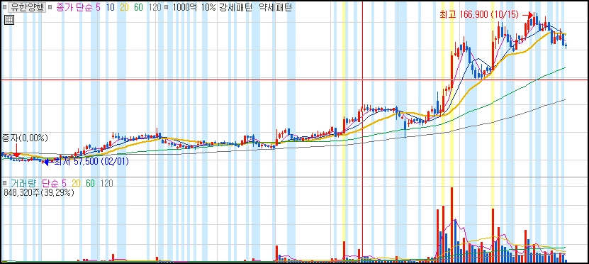 강세 약세 패턴 차트